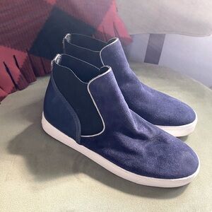 Sam Edelman Men’s Size 8M Suede Navy Blue Sneakers